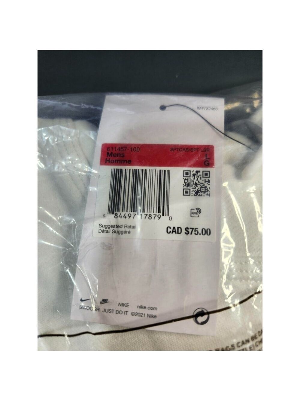 Nike Sweater White L